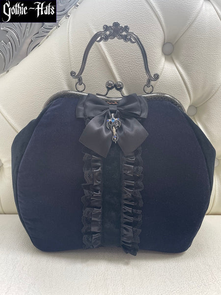 Blue Velvet Bag L