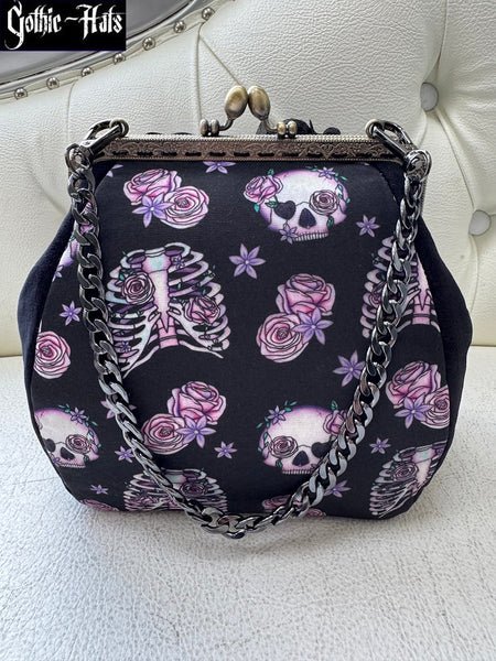 Skull n Roses Bag S