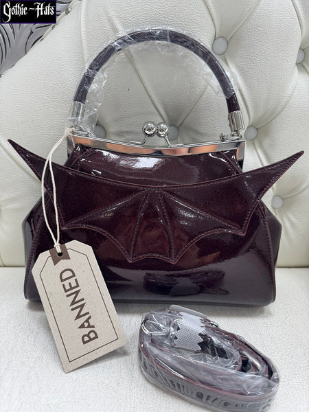 Elvira Shimmer Bag Red - Banned