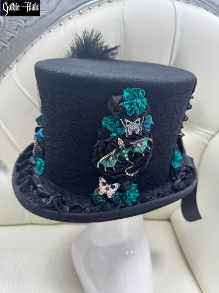 Green Velvet Top Hat 60cm