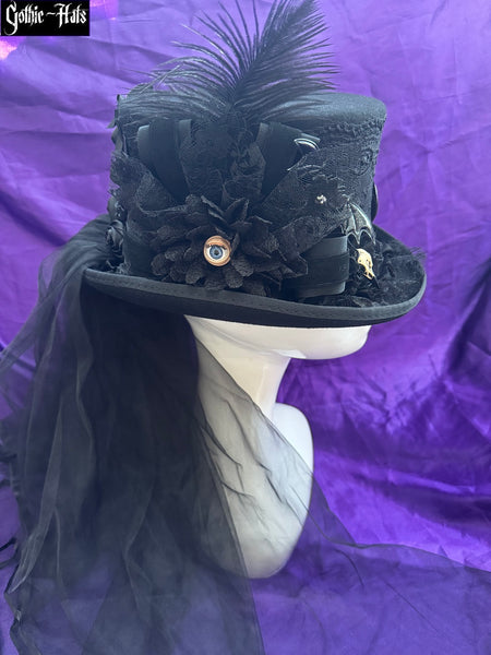 Ebony Top Hat 56cm