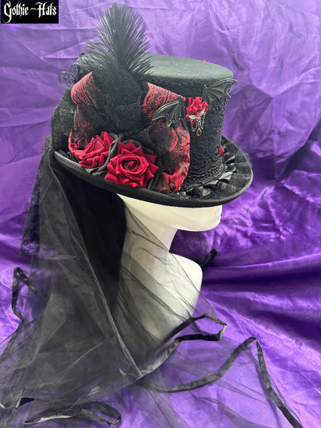 Crimson Top Hat 56cm