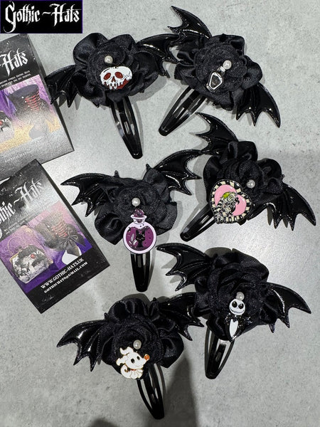Gothic Hair Clips Set of Two
