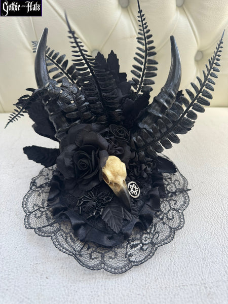 Raven Fascinator blk