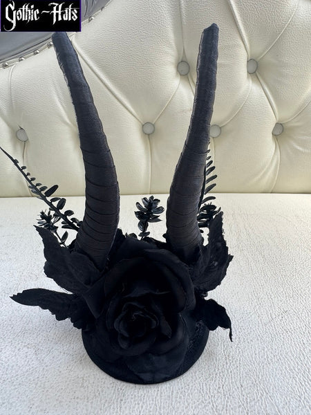 Spider n Bat Fascinator blk