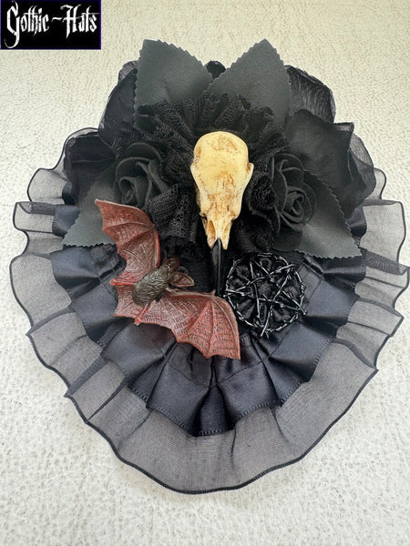 Raven Fascinator