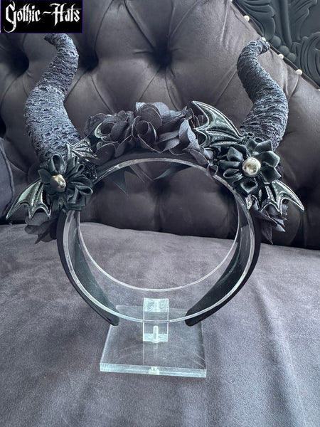 Maleficent Blk Bat Headdress