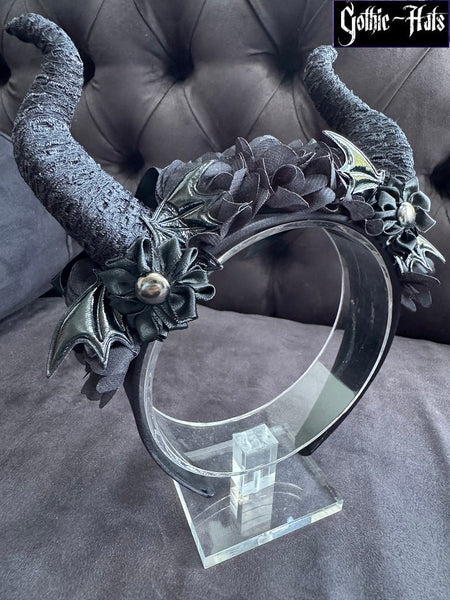 Maleficent Blk Bat Headdress