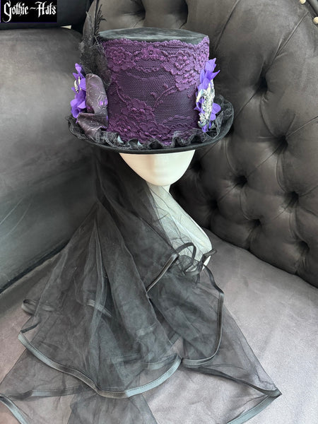 Velour Hat - Raven