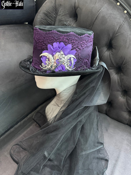 Velour Hat - Raven