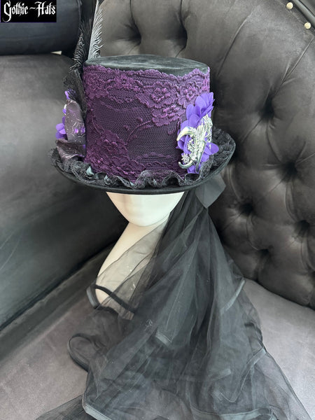Velour Hat - Raven