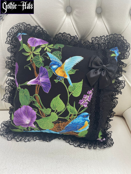 Decorative Cushion Floral Lace