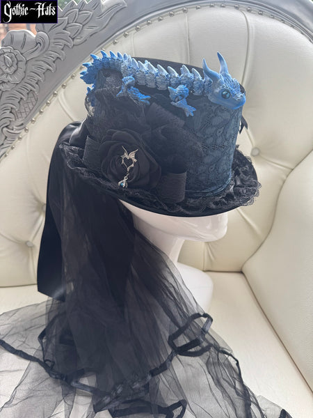 Velour Dragon Hat Blue*