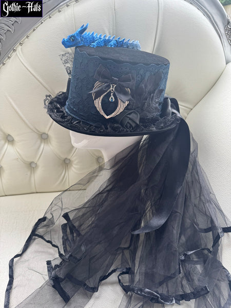Velour Dragon Hat Blue*
