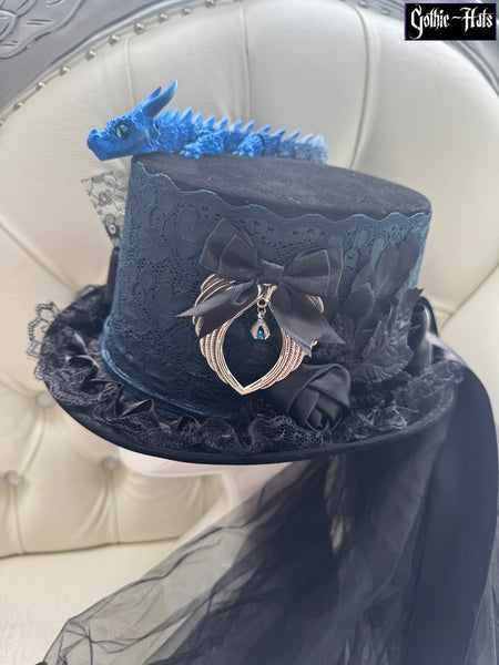 Velour Dragon Hat Blue*