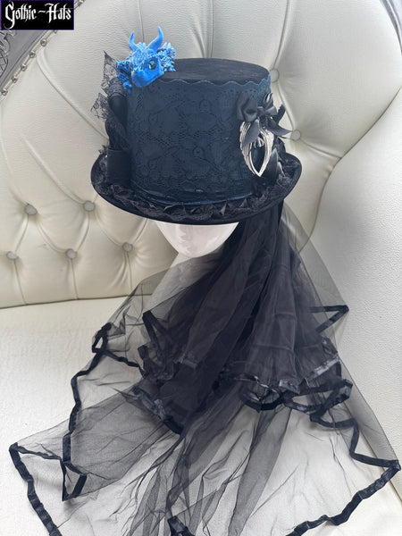 Velour Dragon Hat Blue*