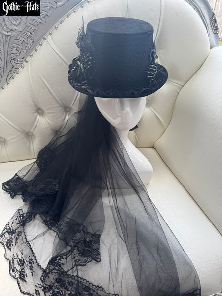 Velour Skeleton Hand Hat