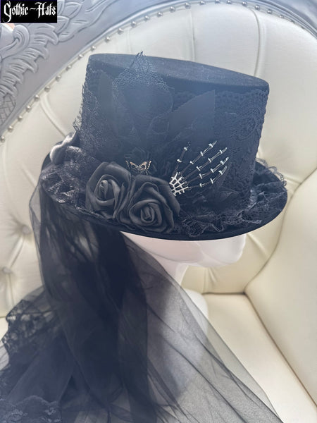 Velour Skeleton Hand Hat