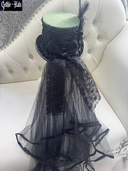 Bats Green Top Hat 56cm