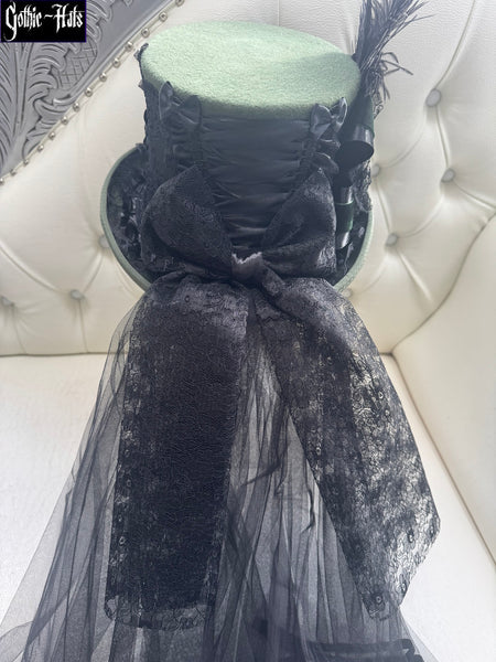 Bats Green Top Hat 56cm