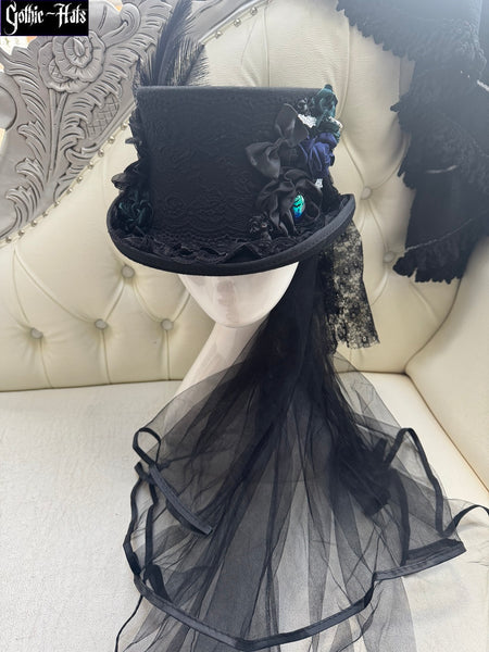 Bat Cameo Top Hat 58cm