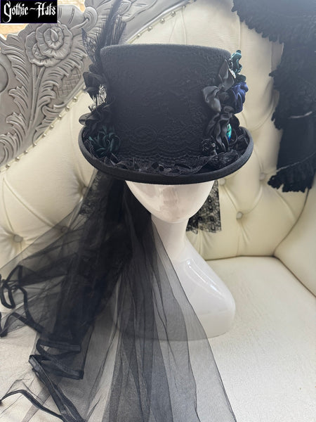 Bat Cameo Top Hat 58cm