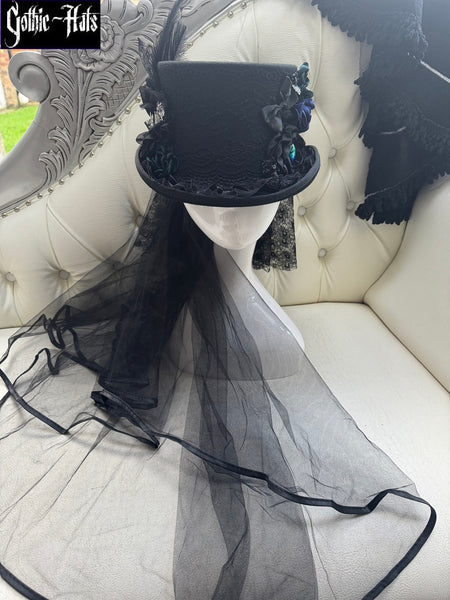 Bat Cameo Top Hat 58cm