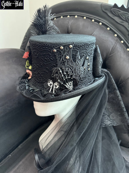 Ebony Top Hat 56cm