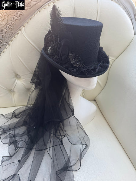 Bat n Raven Top Hat 55cm