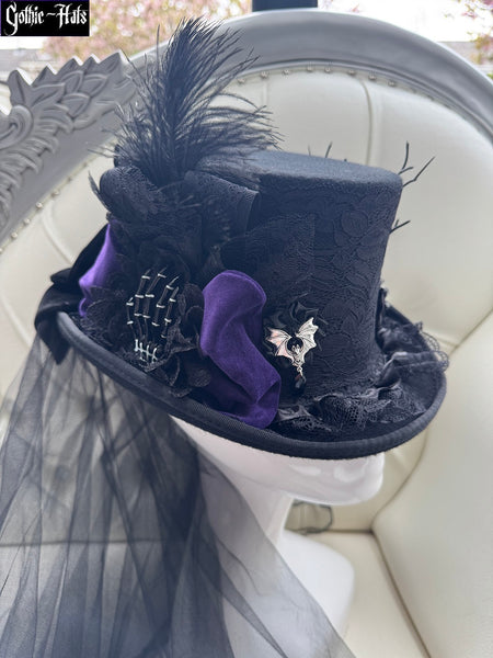 Skeleton Hand Top Hat 55cm