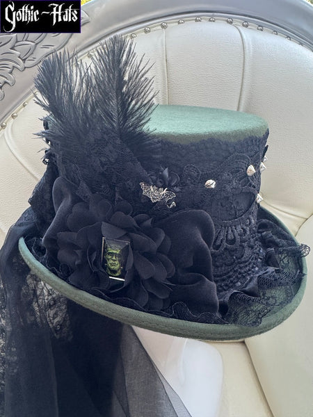 Green Frankenstein Top Hat 56cm
