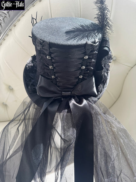 Owl n Bats Top Hat 56cm