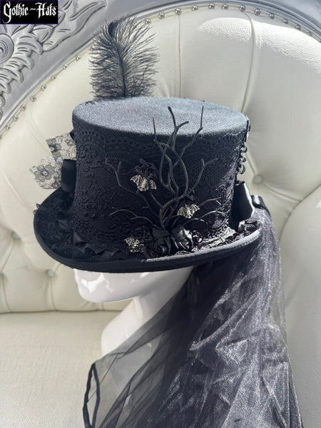 Owl n Bats Top Hat 56cm