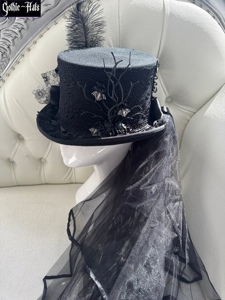 Owl n Bats Top Hat 56cm