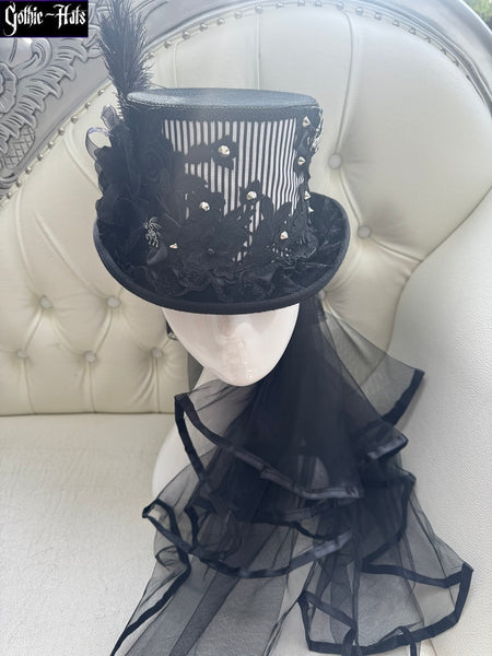 Stripe Top Hat 55cm