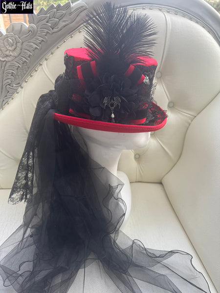 Scarlet Red Top Hat 56cm