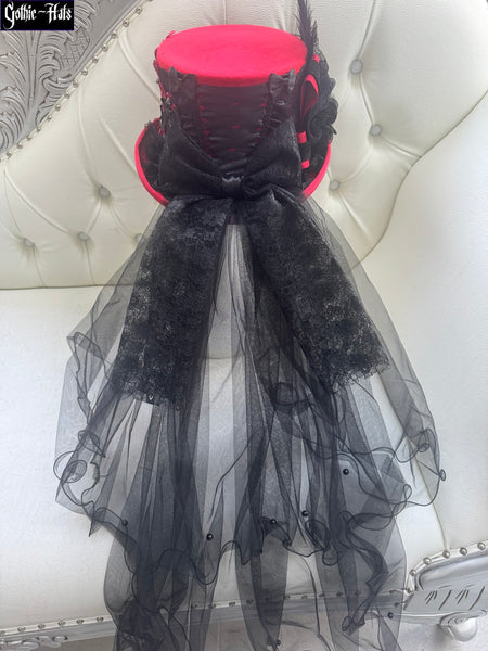 Scarlet Red Top Hat 56cm