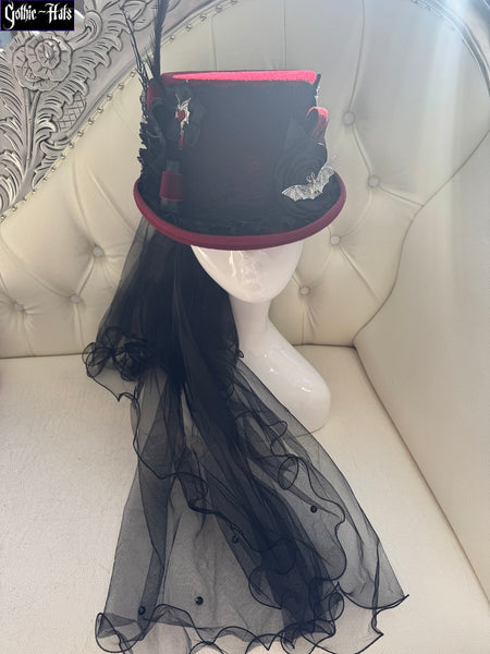 Dark Red Top Hat 56cm