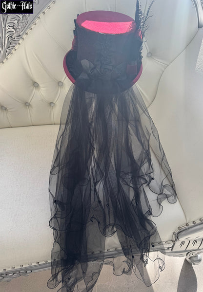 Dark Red Top Hat 56cm