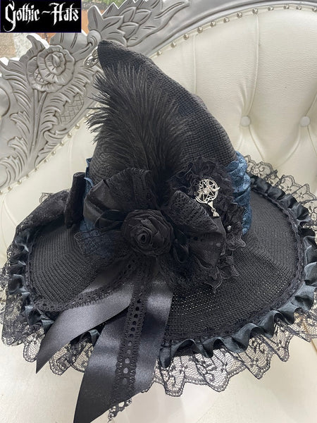 Witch Lace Hat ~ Midnight