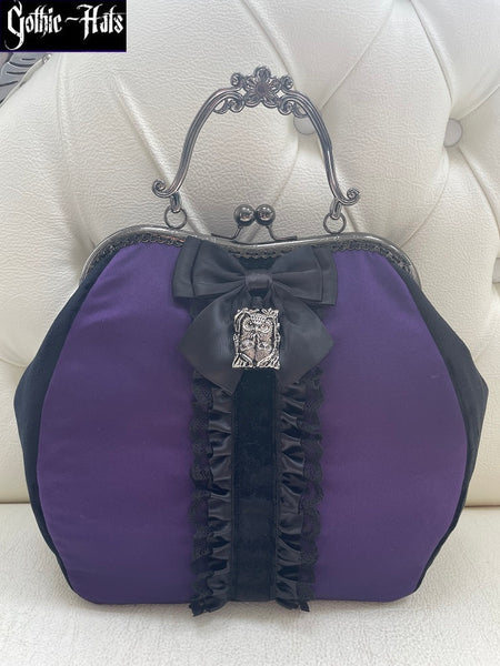 Purple Satin Bag L