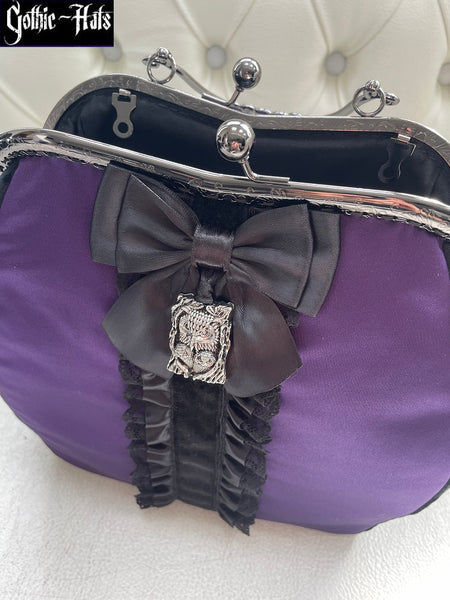 Purple Satin Bag L