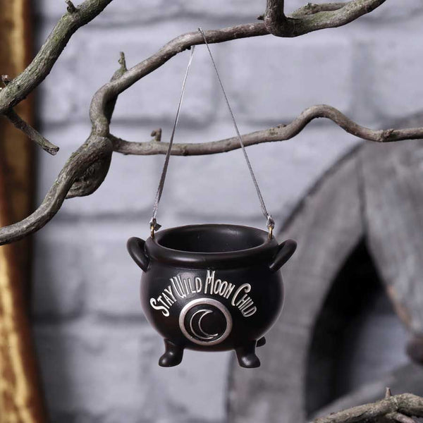 Moon Child Hanging Cauldron Ornament